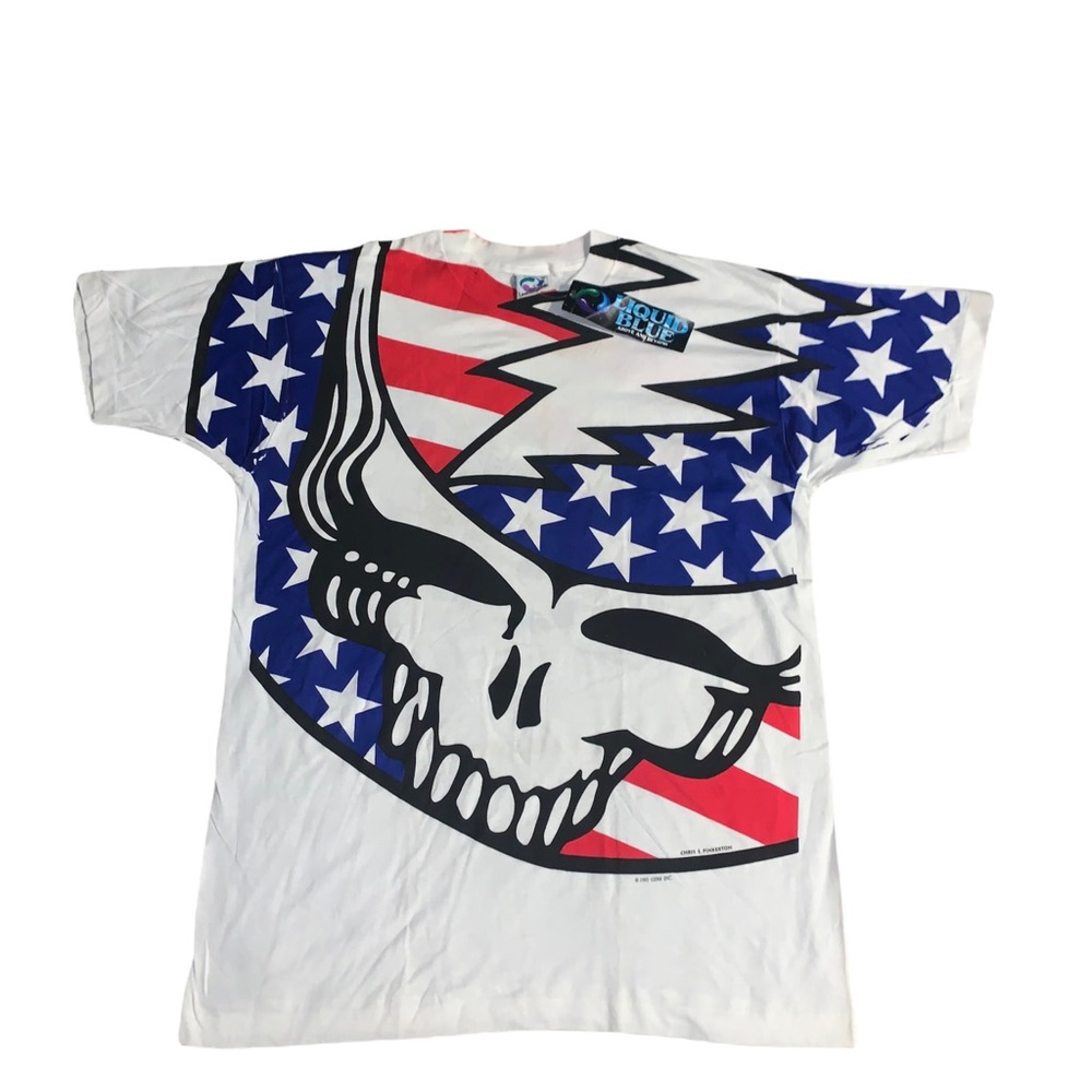 Vintage Grateful Dead 1993 Summer Tour Liquid Blur Single Stitch Shirt AOP